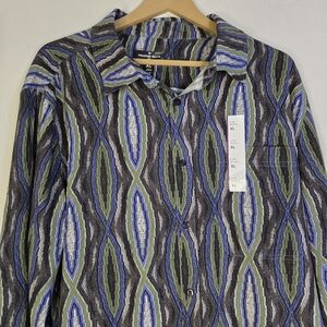 Houston White (Target) Men's Bold Pattern L/Sl Button Up Shirt XL & XXL